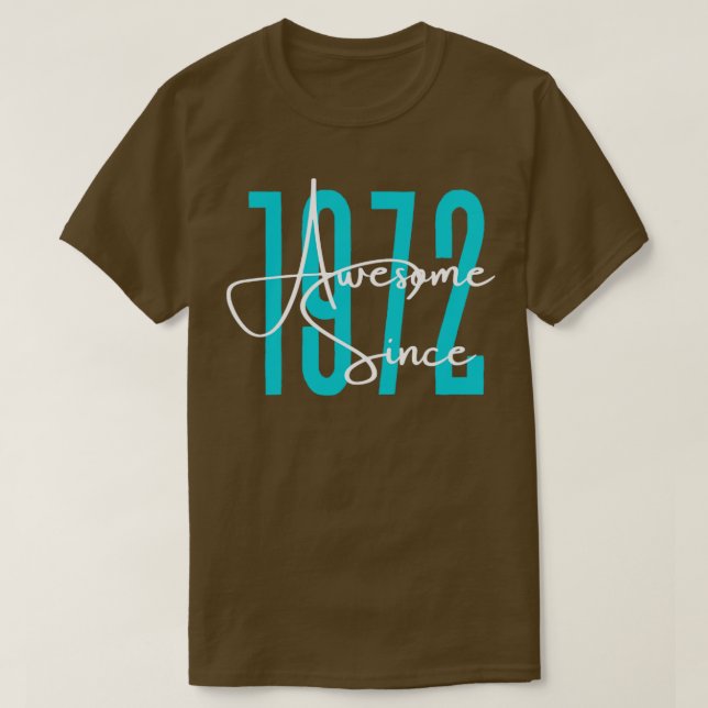 Camiseta Nascer em 1972 (Frente do Design)
