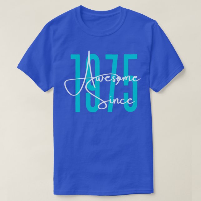 Camiseta Nascer em 1975 (Frente do Design)