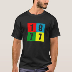 Camiseta Nascer Em 1977 Retro Vintage 45Th Edição Limitada