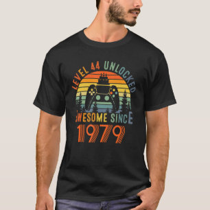 Camiseta Nascer Em 1979 Mulheres Homens 44 de Aniversário 4