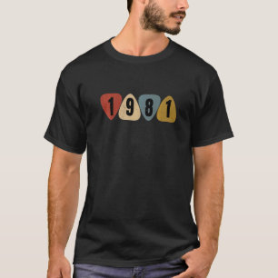 Camiseta Nascer Em 1981, Aniversário Da Guitarrista Guitar 