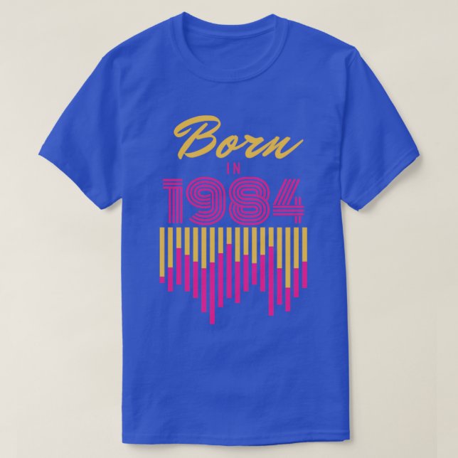 Camiseta Nascer em 1984 (Frente do Design)