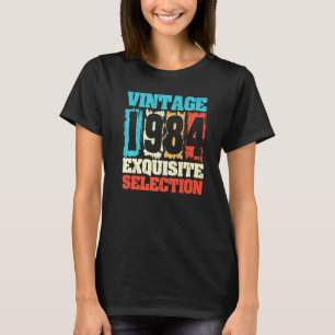Camiseta Nascer Em 1984 Seleção De requinte De Aniversário