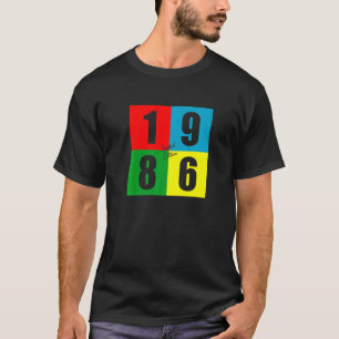 Camiseta Nascer Em 1986 Retro Vintage 36º Aniversário
