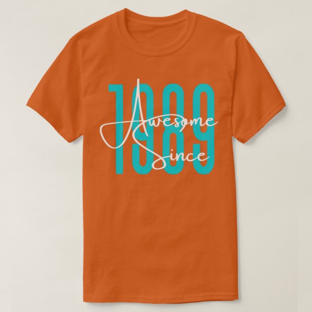 Camiseta Nascer em 1989 (Frente do Design)