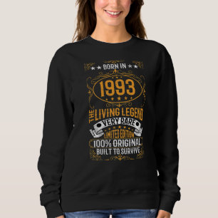 Camiseta Nascer Em 1993 A Lenda Viva É Um Aniversário Muito