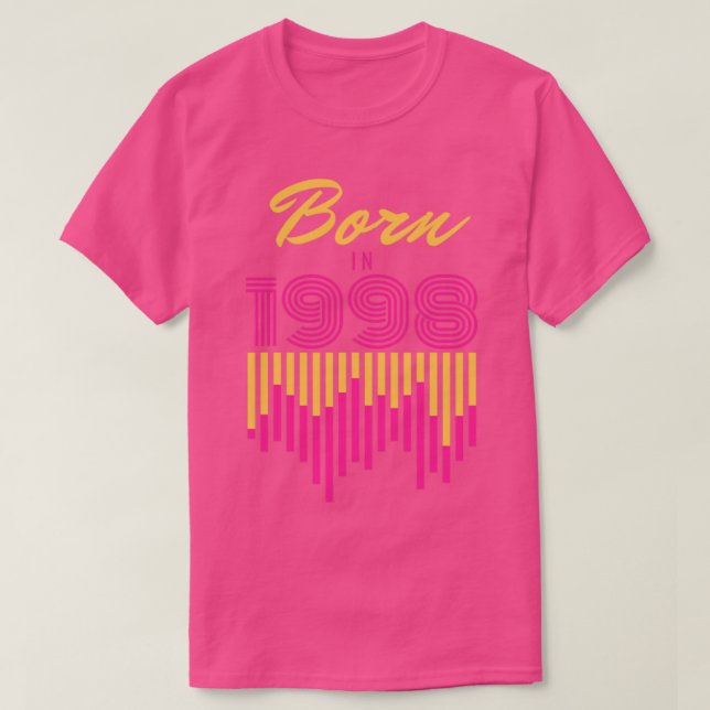 Camiseta Nascer em 1998 (Frente do Design)