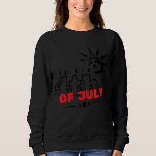 Camiseta Nascer Em 4 De Julho, Dia De Nascimento Legal