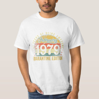 Camiseta Nascer Em Fevereiro De 1979