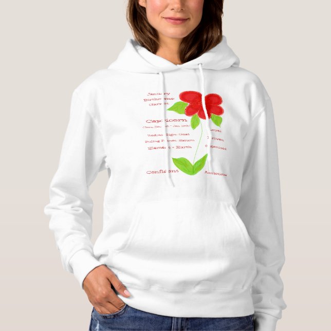 Camiseta Nascer Em Janeiro De Birthstone Garnet Hoodie (Frente)
