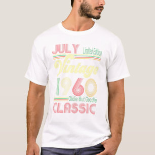 Camiseta Nascer Em Julho De 1960 Vintage Oldie Mas Goodie 6