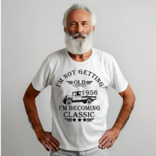 Camiseta Nascer em presente de aniversário de 1956