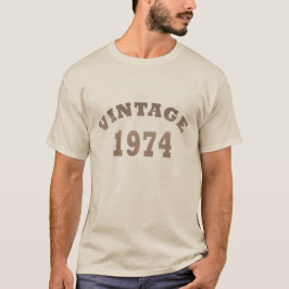 Camiseta Nascer em presente de aniversário de 1974