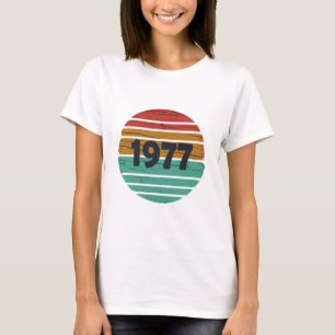 Camiseta Nascer em presente de aniversário de 1977