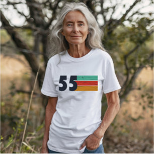 Camiseta Nascer em presente de aniversário de 70 de 1955