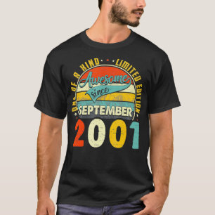 Camiseta Nascer Em Setembro De 2001 19º Aniversário Do Pres