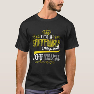 Camiseta Nascer em setembro É uma coisa de setembro, Anive