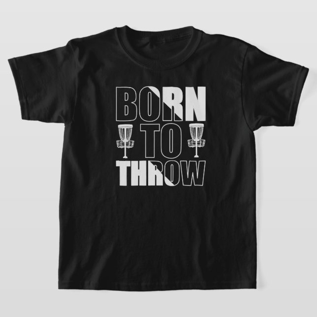 Camiseta Nascer Engraçado De Golfe De Disco Para Jogar Fris (Postura )