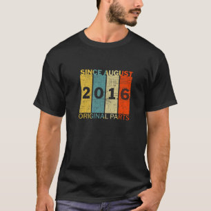 Camiseta Nascer Engraçado Em Agosto De 2016 Piada Original 