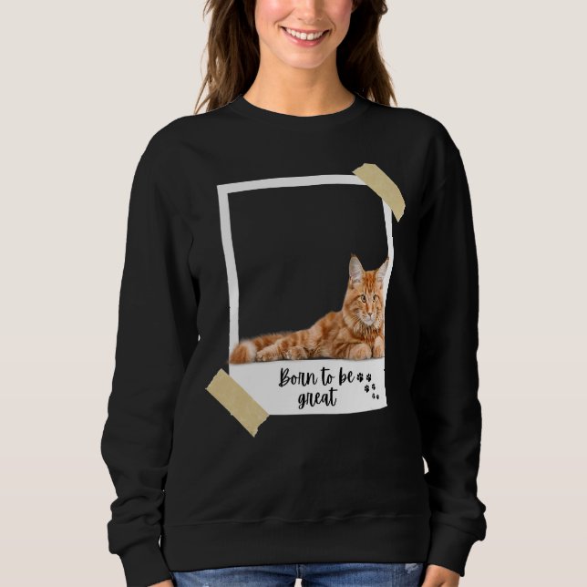 Camiseta Nascer Este Excelente De Gato E Kit De Moa De Main (Frente)