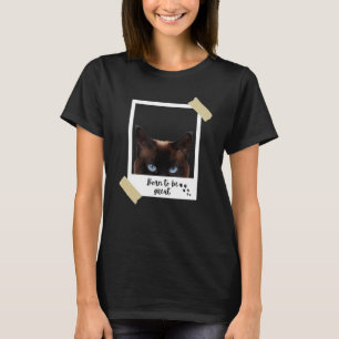Camiseta Nascer Este Excelente De Gato Siamês E Gatinho
