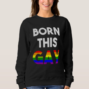 Camiseta Nascer Este Gay Saindo Orgulho gay Mês Rai LGBTQ