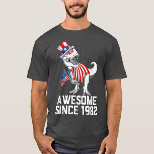 Camiseta Nascer feito em 1982, aos 40 anos, feito em 1982, 