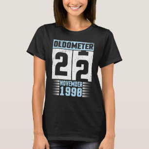 Camiseta Nascer Feliz Aniversário De 22 Anos No Nove