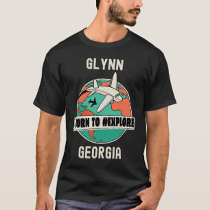 Camiseta Nascer Glynn Georgia para Explorar o Viagem