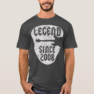 Camiseta nascer Guitarista de 14 anos em 2008 14 Aniversári