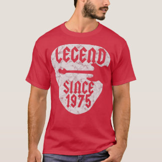 Camiseta nascer Guitarista de 47 anos em 1975 47º aniversár