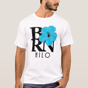 Camiseta NASCER Hilo Hawaii Blue Hibiscus