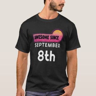 Camiseta Nascer Incrível No Dia 8 De Setembro