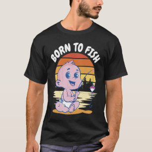 Camiseta Nascer infantil do pescador para pescar