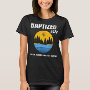 Camiseta Nascer Lançado De Novo Batismo Cristão Batizado