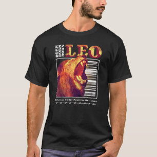 Camiseta Nascer Leo Zodiac - Sinal de Astrologia Horoscópio