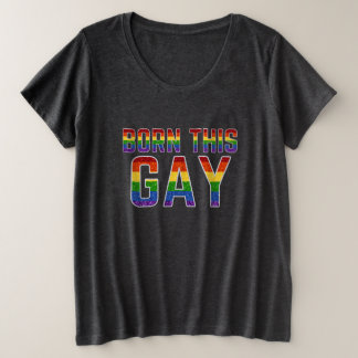 Camiseta Nascer LGBT Rainbow Glitter Este Gay