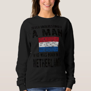 Camiseta Nascer Mens Nos Países Baixos Bandeira Raízes Neer