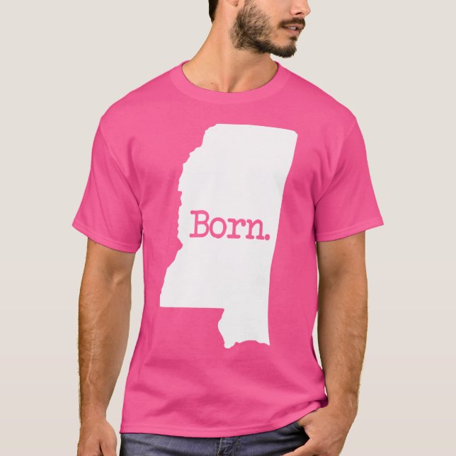 Camiseta Nascer MS do Mississippi (Frente)