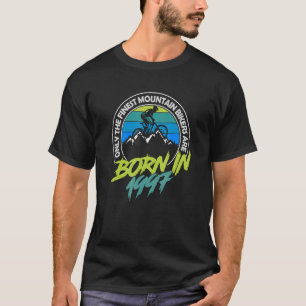 Camiseta nascer Mtb De 25 Anos Em Mountai De Aniversário Do