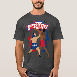 Camiseta Nascer Muay Thai Kickboxing para combater