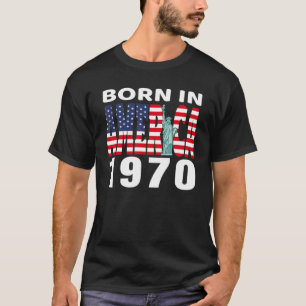 Camiseta Nascer Na América, 1970, Aniversário Da Liberdade