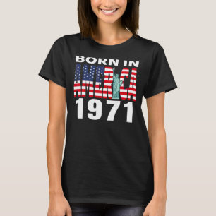 Camiseta Nascer Na América, 1971, Aniversário Da Liberdade