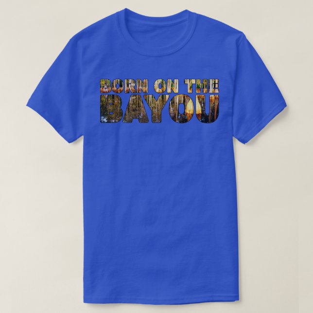 Camiseta NASCER NA BAYou Southern USA Bald Cypress TShir (Frente do Design)