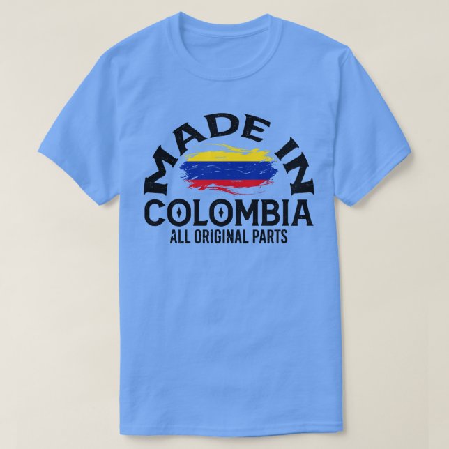 Camiseta Nascer na Colômbia 1 (Frente do Design)