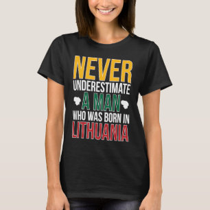 Camiseta Nascer Na Lituânia Bandeira lituana R
