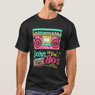Camiseta Nascer Na Parte Retroativa Da Fita De Cassete Dos
