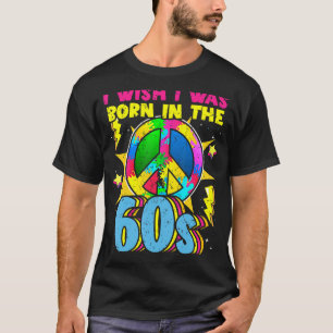 Camiseta Nascer na Vintage Retro 1960s hippie nostalg