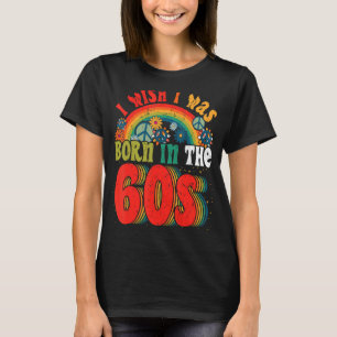 Camiseta Nascer na Vintage Retro 1960s hippie nostalg