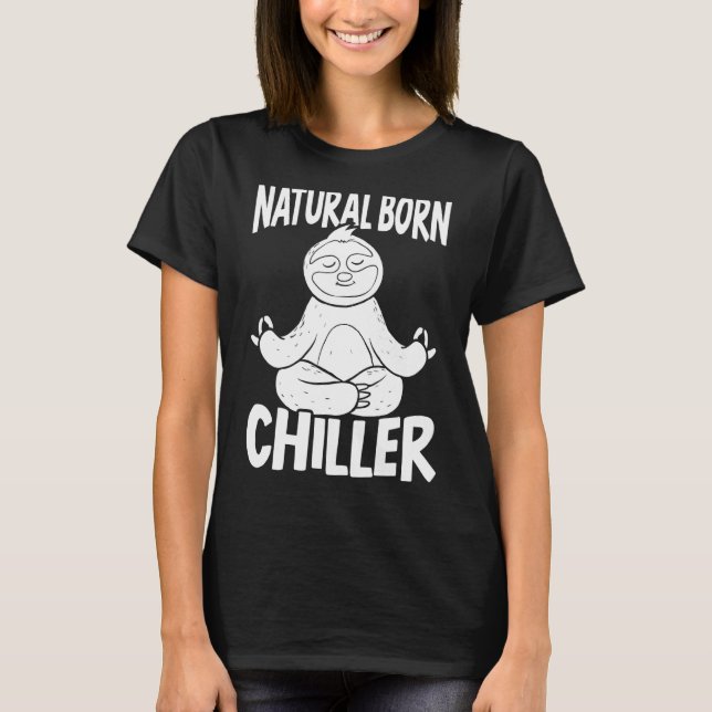 Camiseta Nascer Natural Chiller Lazy Sloth Arboreal Willife (Frente)
